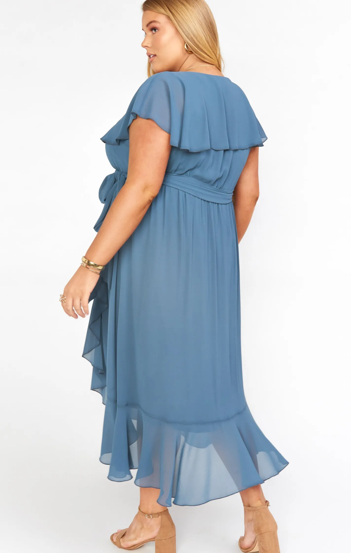Show Me Your Mumu Jess Ruffle Midi Dress