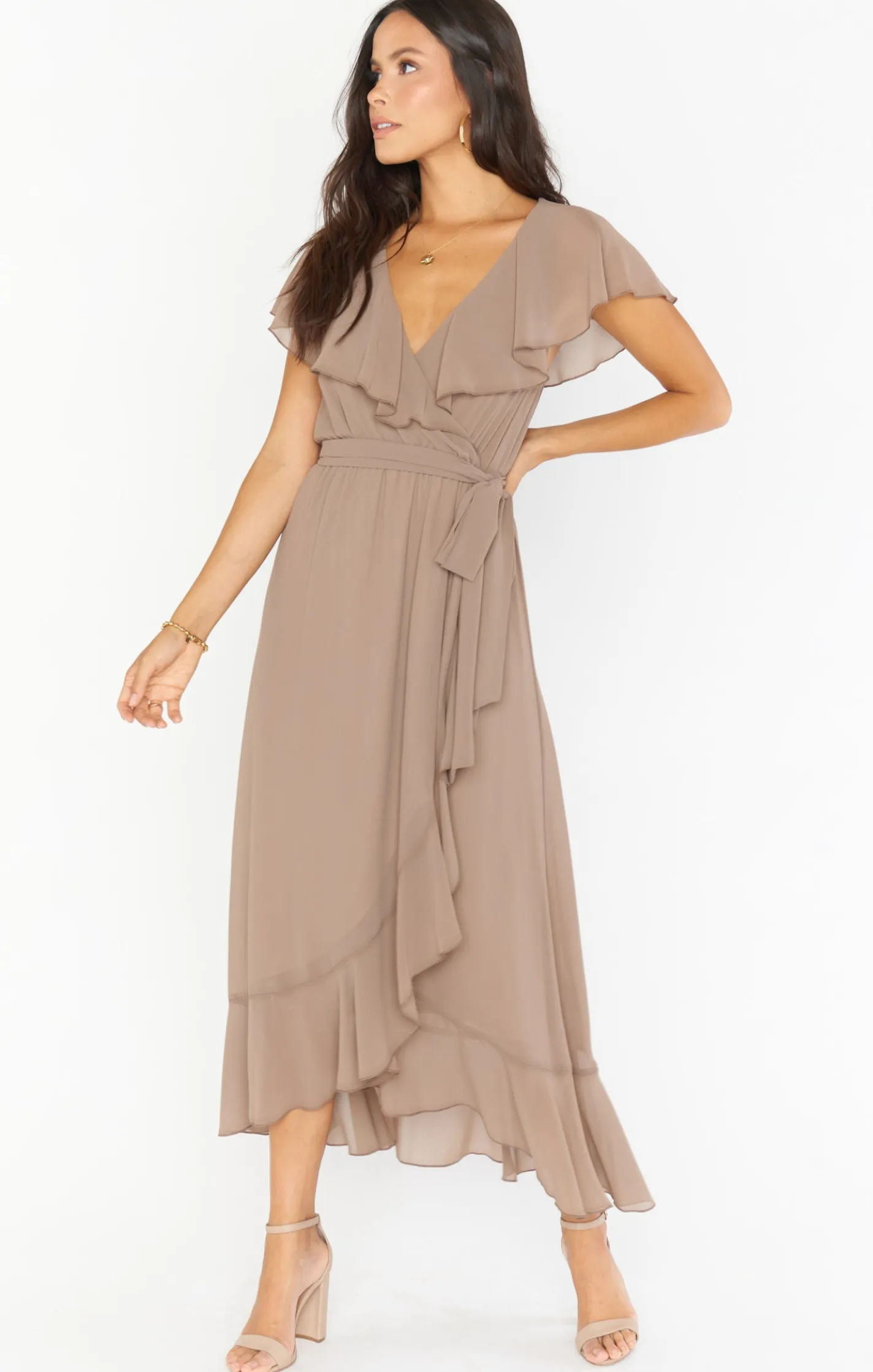 Show Me Your Mumu Jess Ruffle Midi Dress
