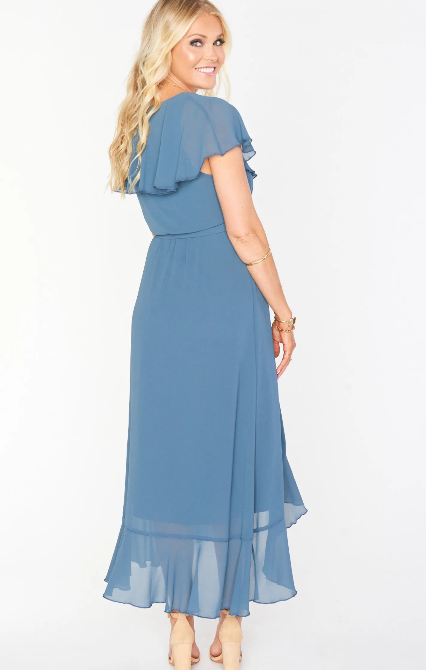 Show Me Your Mumu Jess Ruffle Midi Dress