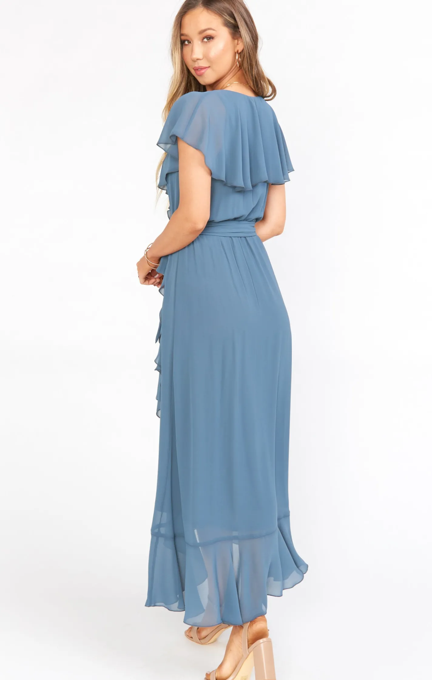 Show Me Your Mumu Jess Ruffle Midi Dress