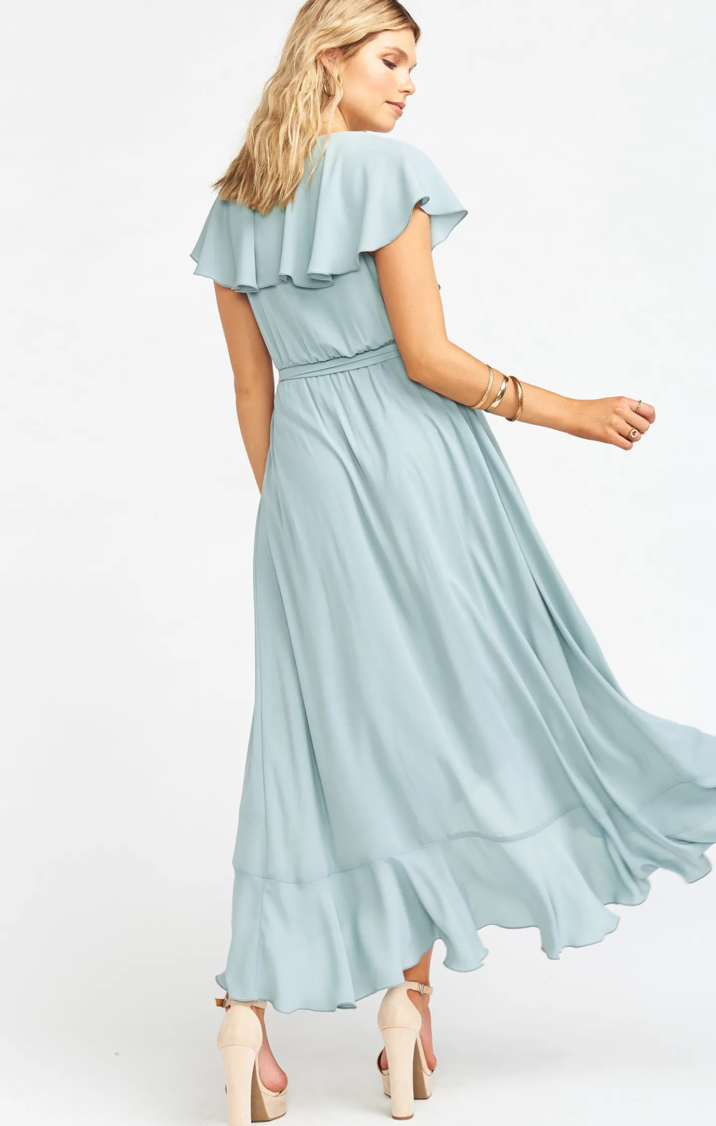 Show Me Your Mumu Jess Ruffle Midi Dress