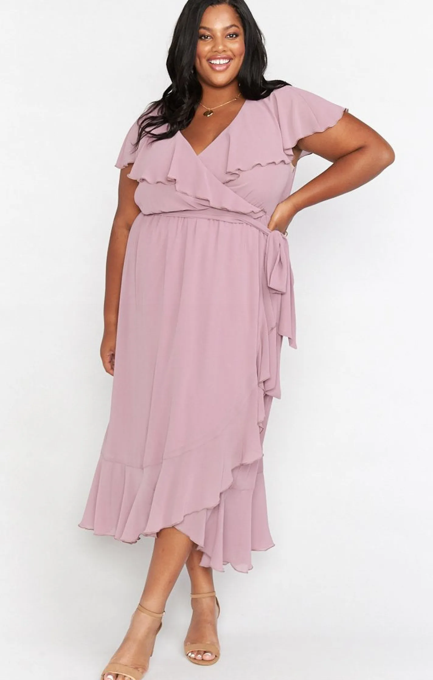 Show Me Your Mumu Jess Ruffle Midi Dress