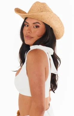 Show Me Your Mumu Lack of Color Raffia Cowboy Hat