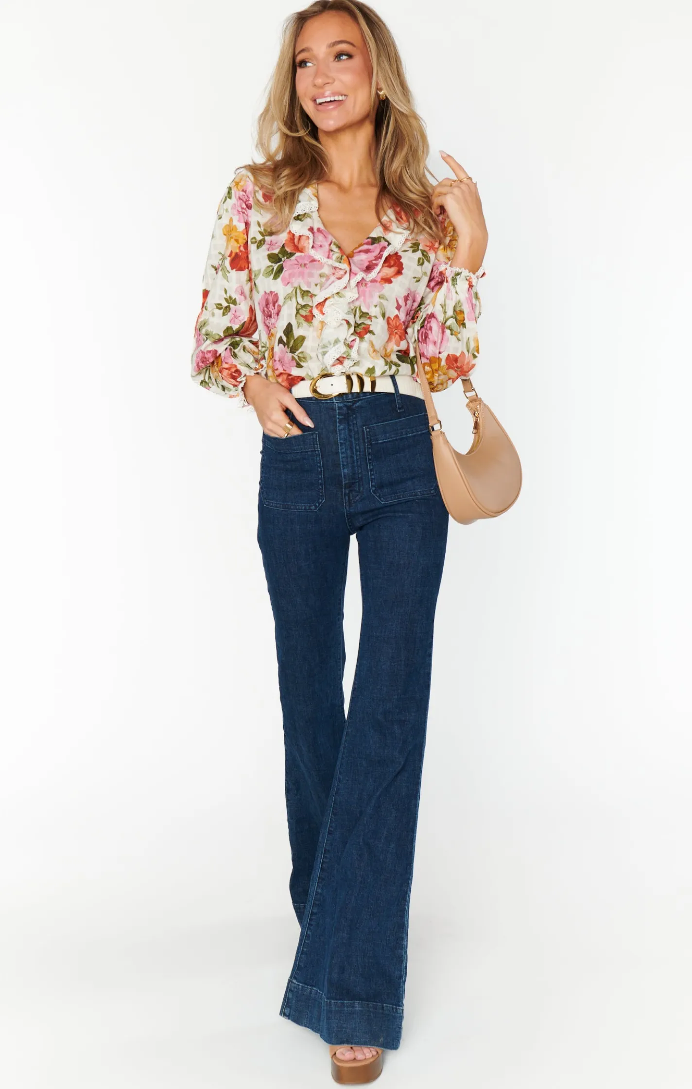 Show Me Your Mumu Lydia Ruffle Top