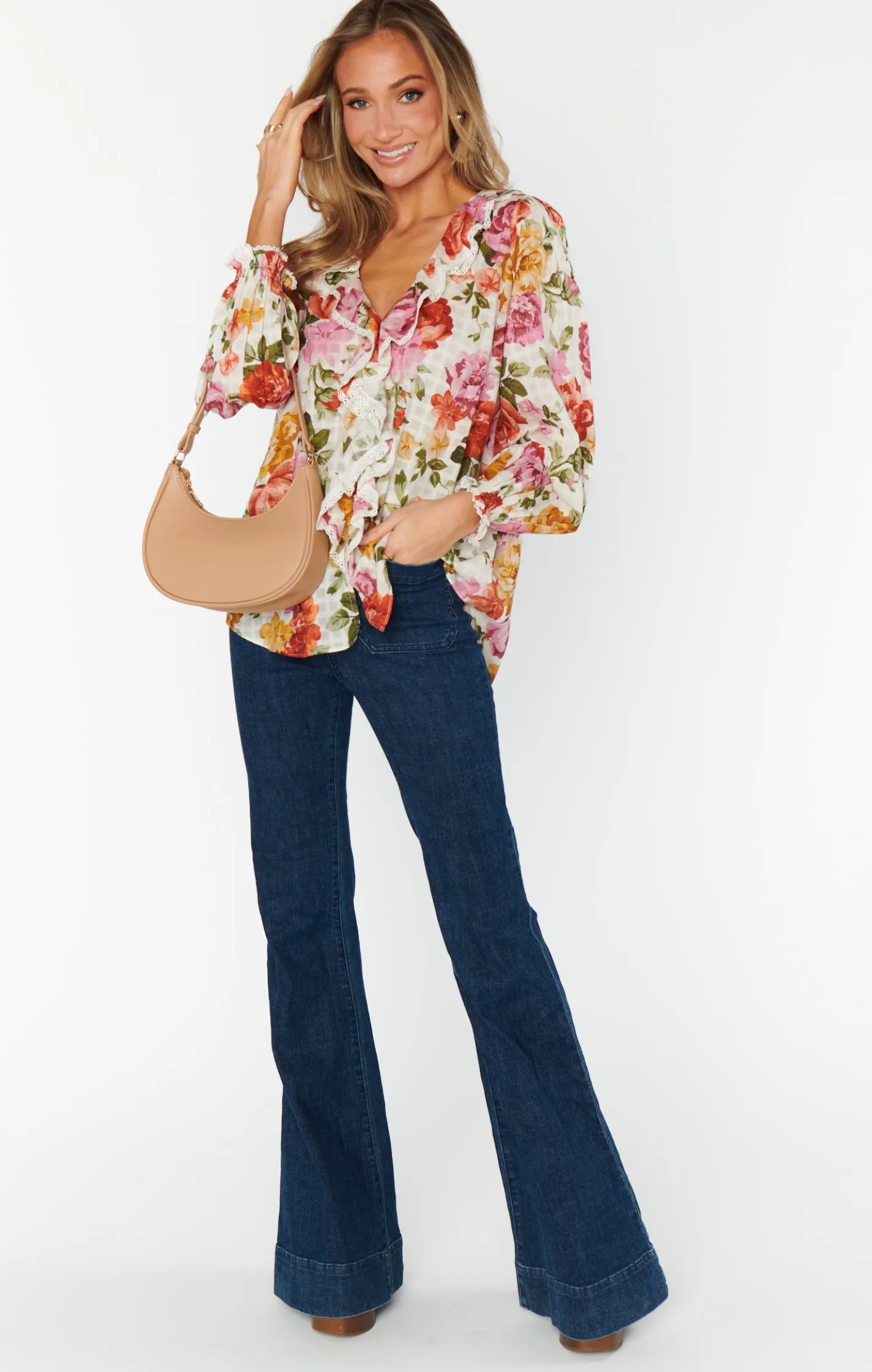 Show Me Your Mumu Lydia Ruffle Top
