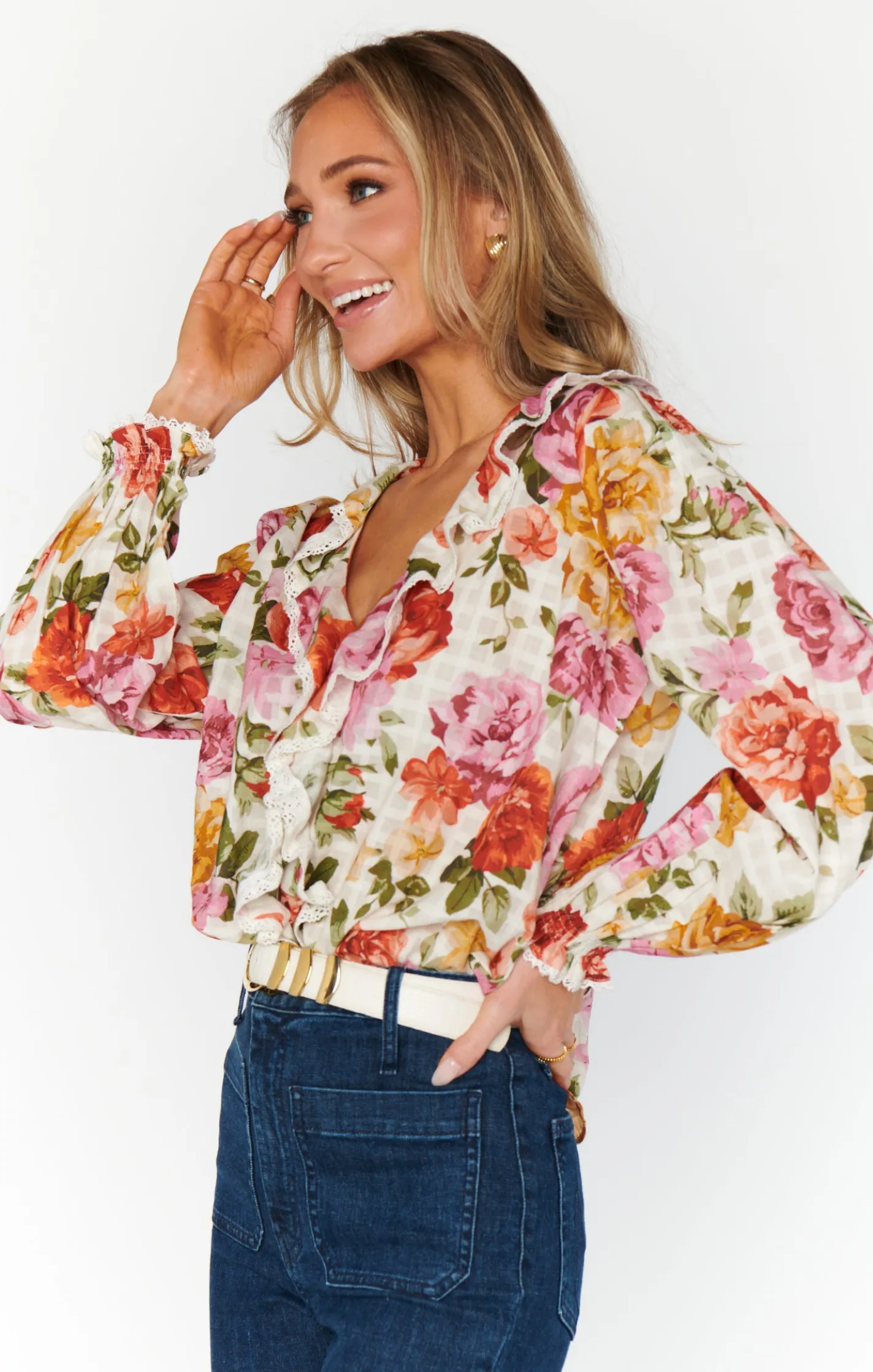 Show Me Your Mumu Lydia Ruffle Top