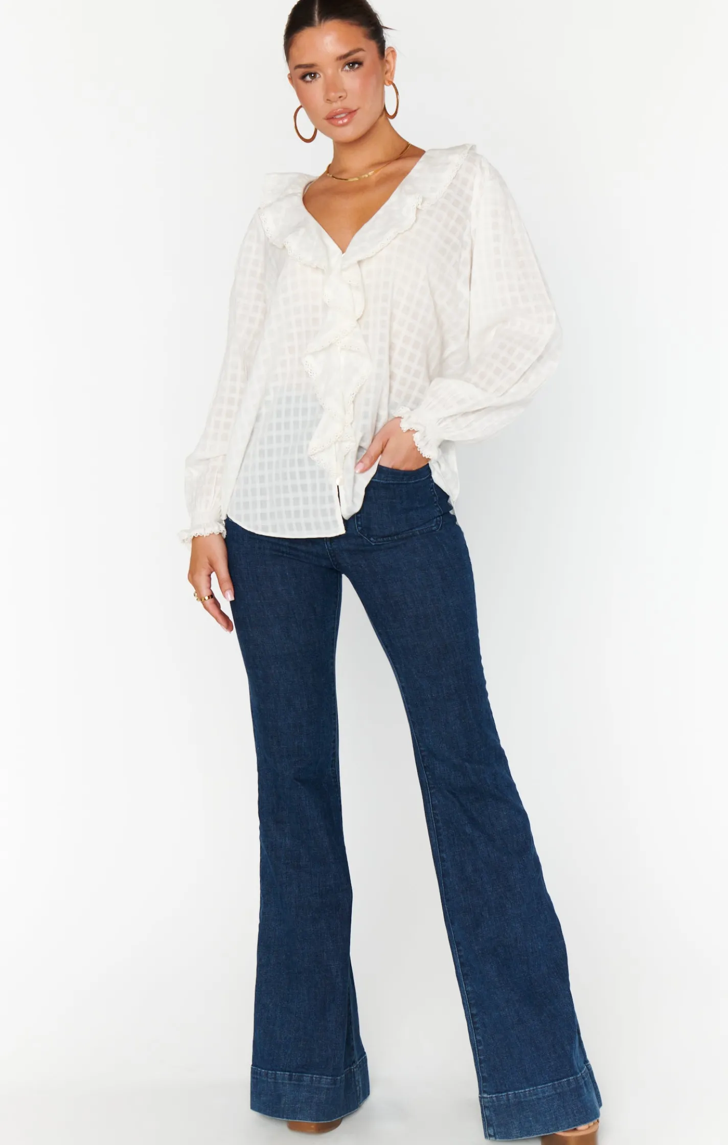 Show Me Your Mumu Lydia Ruffle Top
