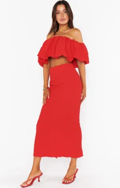 Show Me Your Mumu Maria Midi Skirt