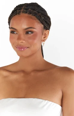Show Me Your Mumu Mumu Weddings x Faithy Jewels Pear Drop Hoop