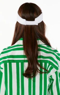 Show Me Your Mumu Pickleball Club Terry Visor Pickleball Club Terry Visor $28 $14 Final Sale Complete the Look Add to wishlist Berman Button Down Center Court Stripe $68 Add to wishlist Tobi Bodysuit White Rib Knit $48 Add to wishlist Pickleball Set Green/White $30 Pickleball Club Terry Visor $28 $14 Final Sale OS Size OS Color Green/White Size Size Guide OS Runs Small True to Size Runs Large .product-callout__text--promo { } Add To Cart