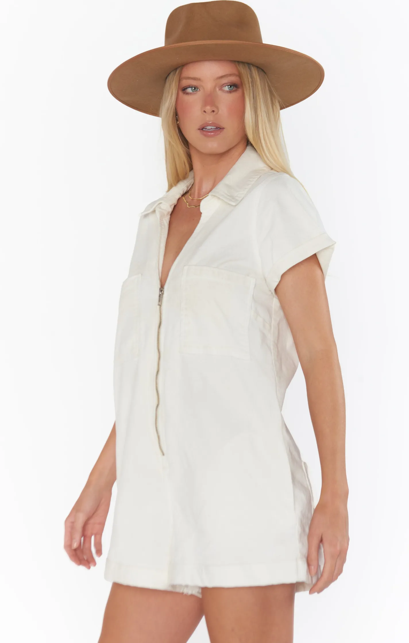 Show Me Your Mumu Range Zip Up Romper