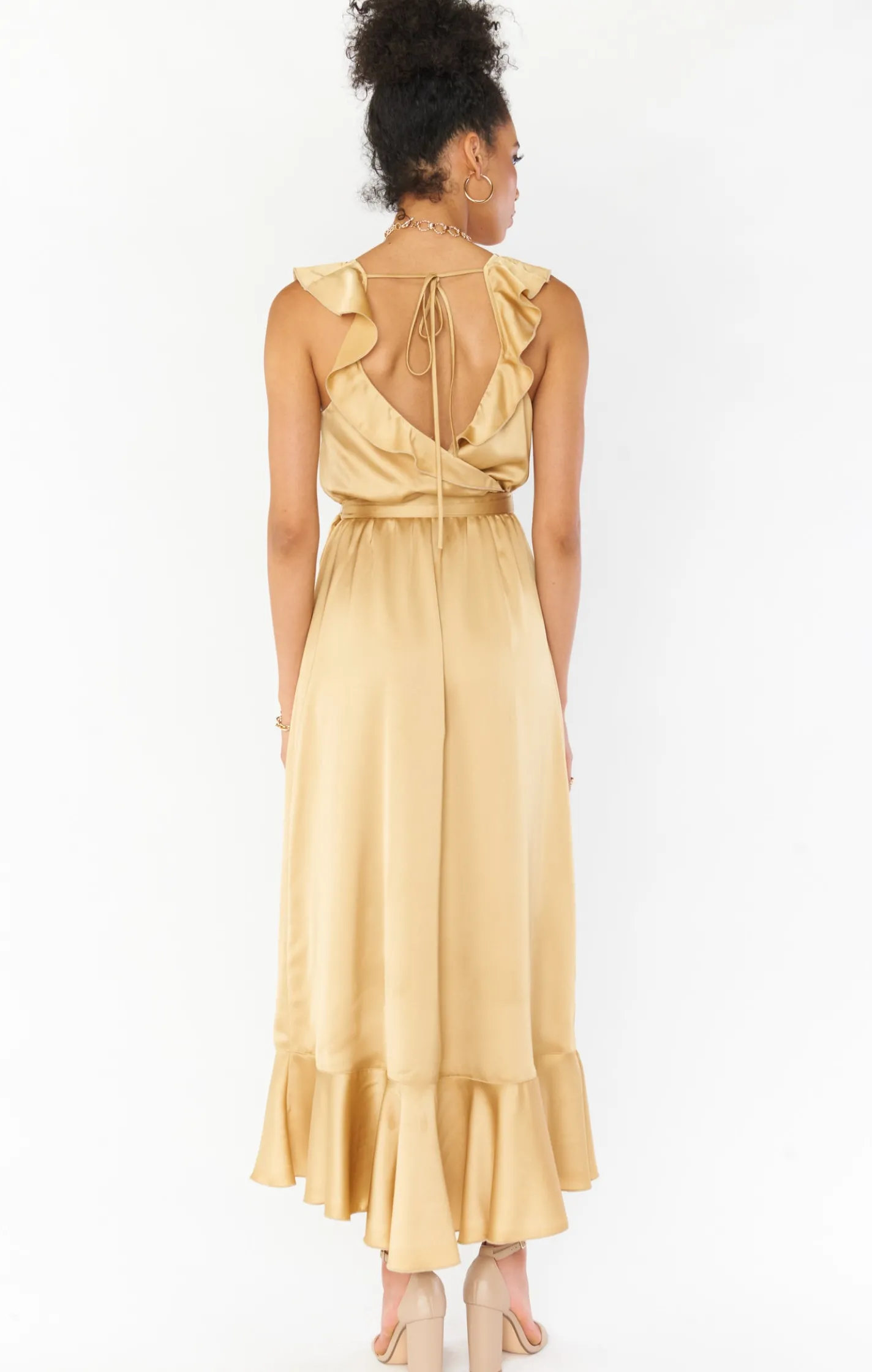 Show Me Your Mumu Samantha Ruffle Wrap Dress