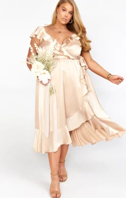 Show Me Your Mumu Samantha Ruffle Wrap Dress
