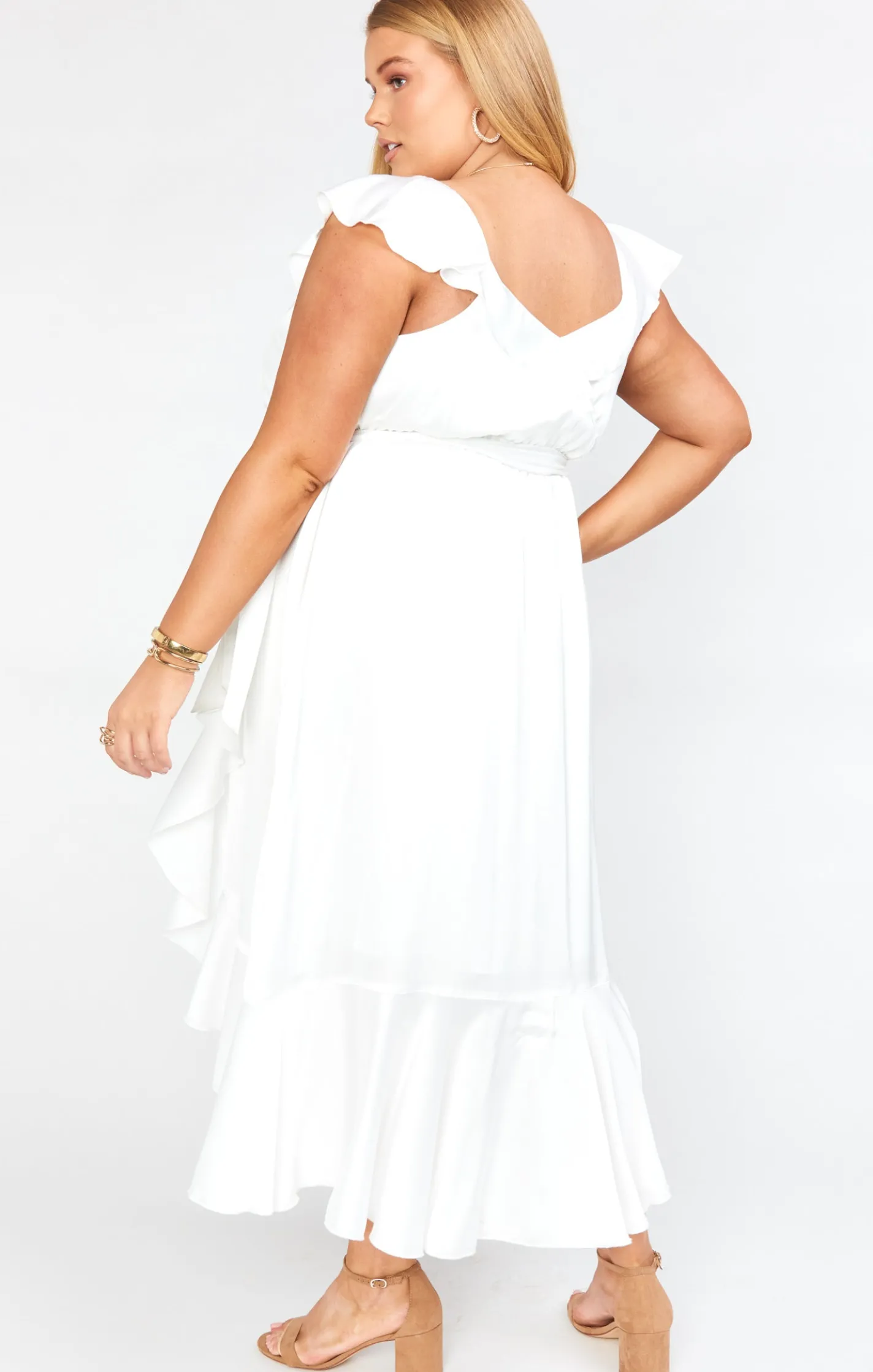 Kids Show Me Your Mumu Samantha Ruffle Wrap Dress
