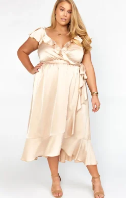 Kids Show Me Your Mumu Samantha Ruffle Wrap Dress