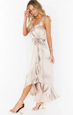 Show Me Your Mumu Samantha Ruffle Wrap Dress