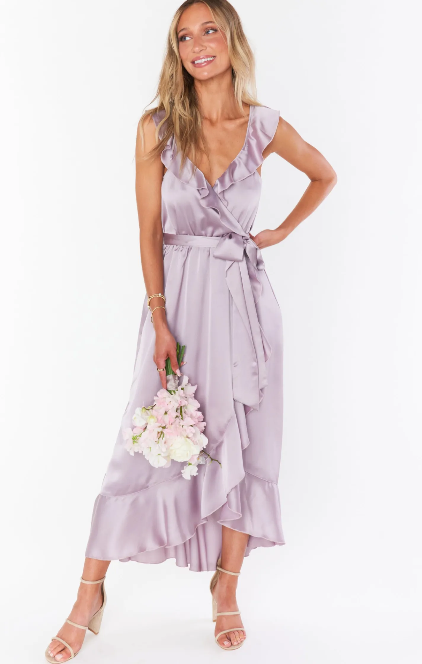 Show Me Your Mumu Samantha Ruffle Wrap Dress