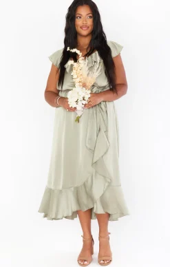 Kids Show Me Your Mumu Samantha Ruffle Wrap Dress