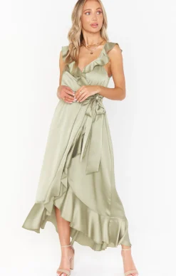Kids Show Me Your Mumu Samantha Ruffle Wrap Dress