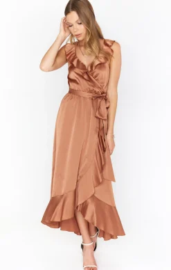 Show Me Your Mumu Samantha Ruffle Wrap Dress
