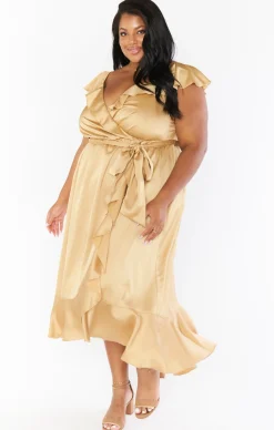 Kids Show Me Your Mumu Samantha Ruffle Wrap Dress