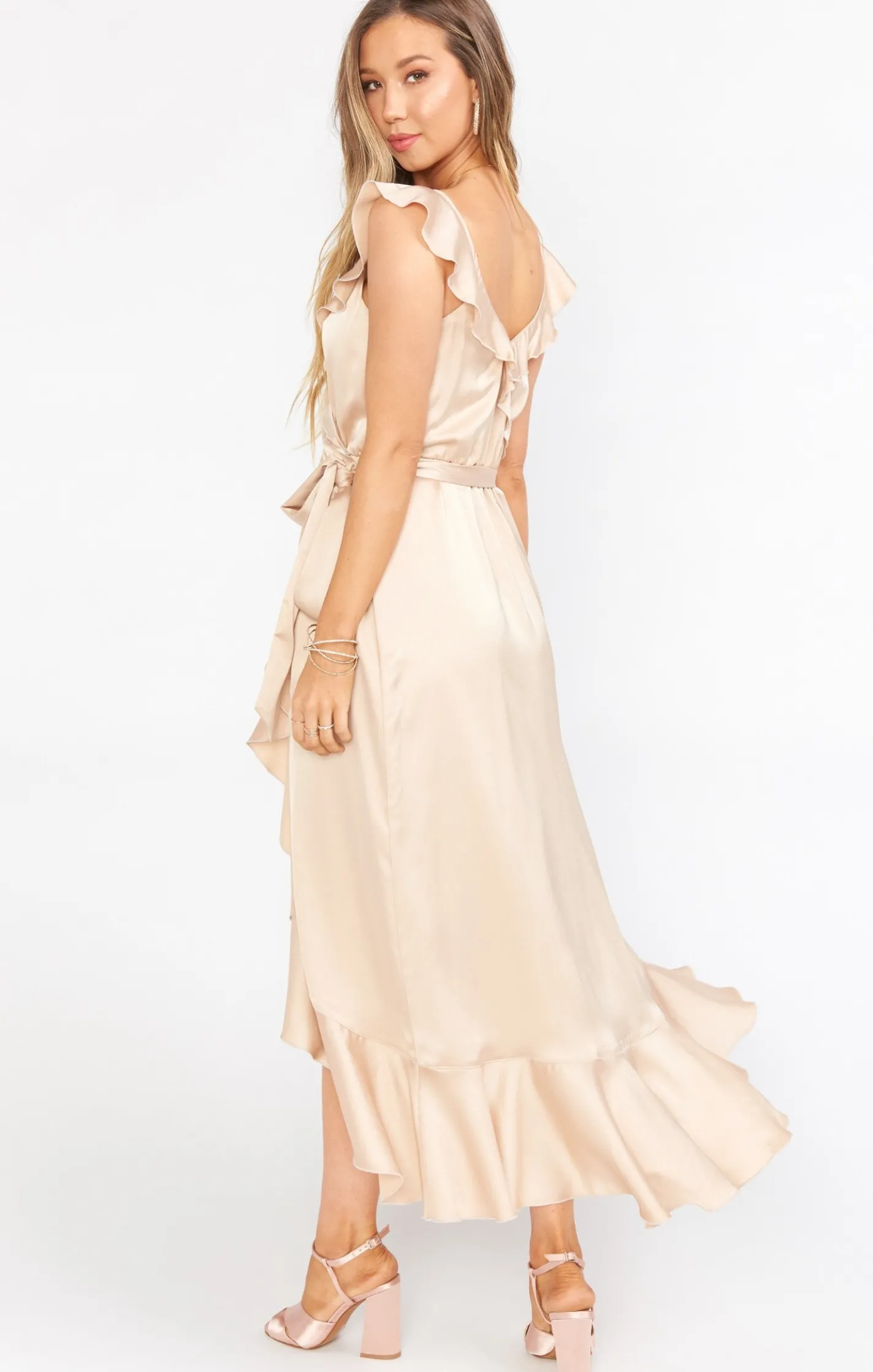 Show Me Your Mumu Samantha Ruffle Wrap Dress