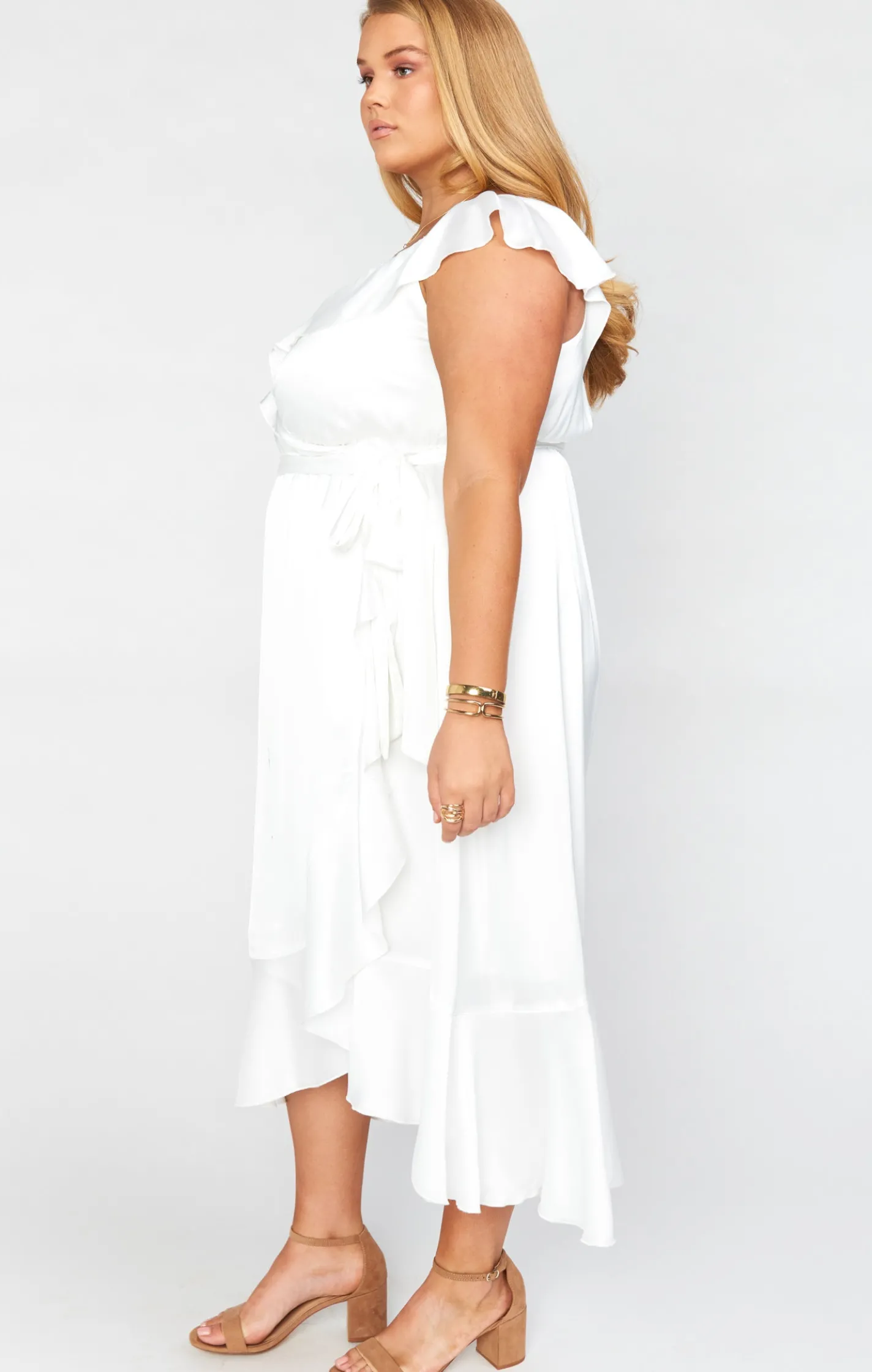 Show Me Your Mumu Samantha Ruffle Wrap Dress