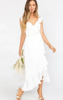 Show Me Your Mumu Samantha Ruffle Wrap Dress
