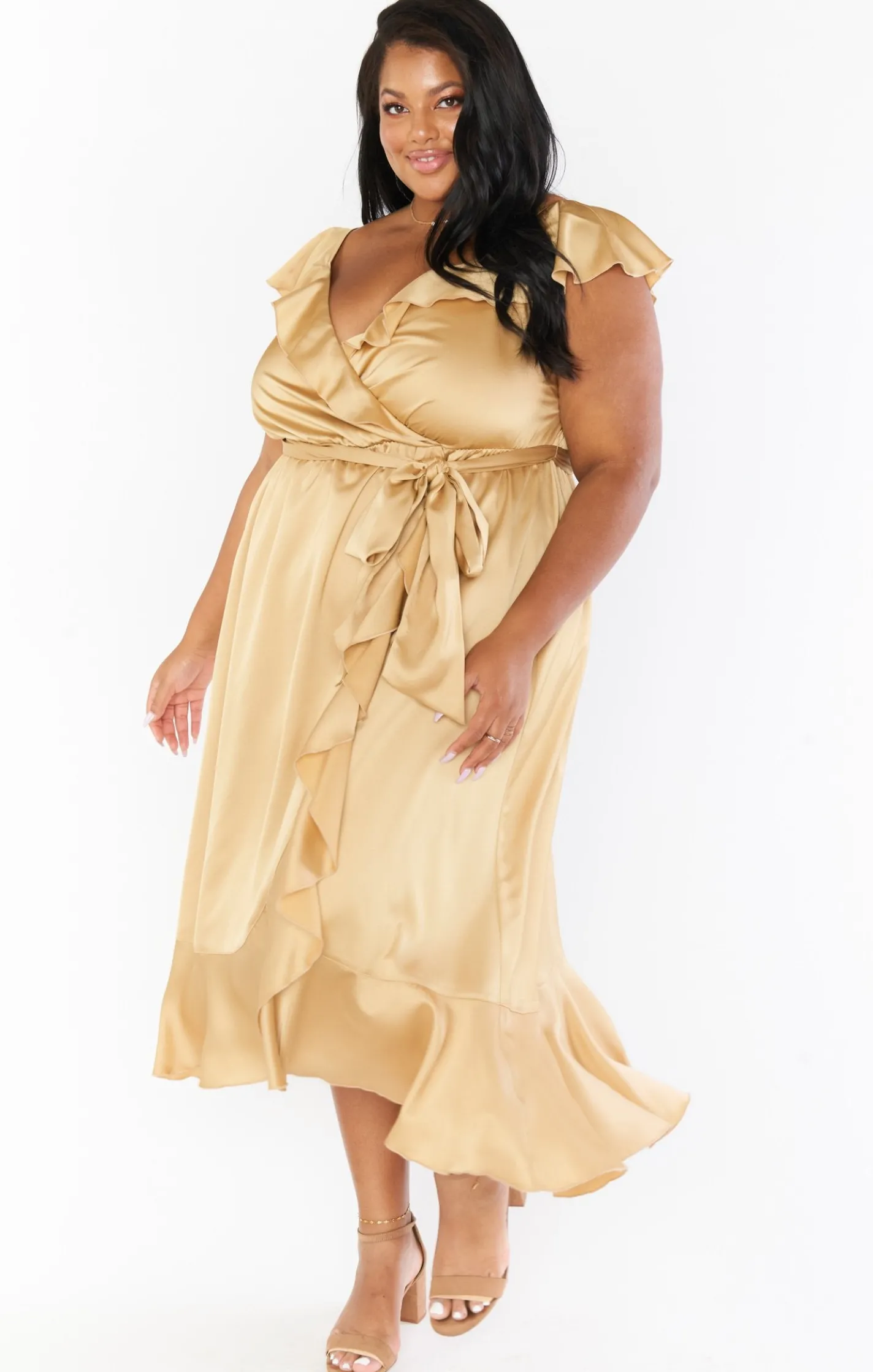Show Me Your Mumu Samantha Ruffle Wrap Dress