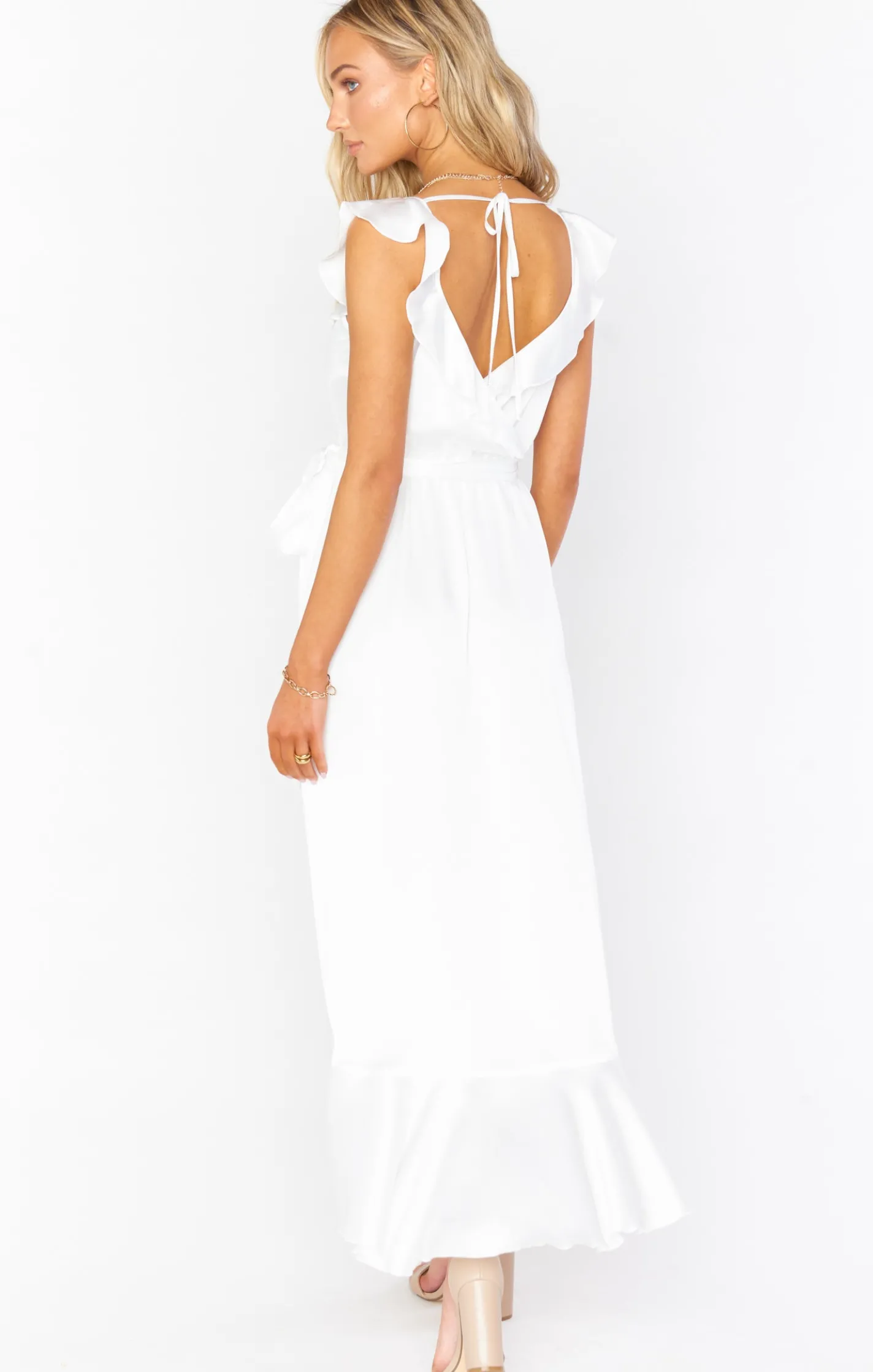 Show Me Your Mumu Samantha Ruffle Wrap Dress