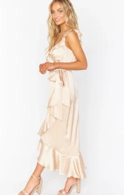 Show Me Your Mumu Samantha Ruffle Wrap Dress
