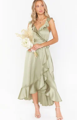 Show Me Your Mumu Samantha Ruffle Wrap Dress