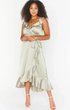 Show Me Your Mumu Samantha Ruffle Wrap Dress
