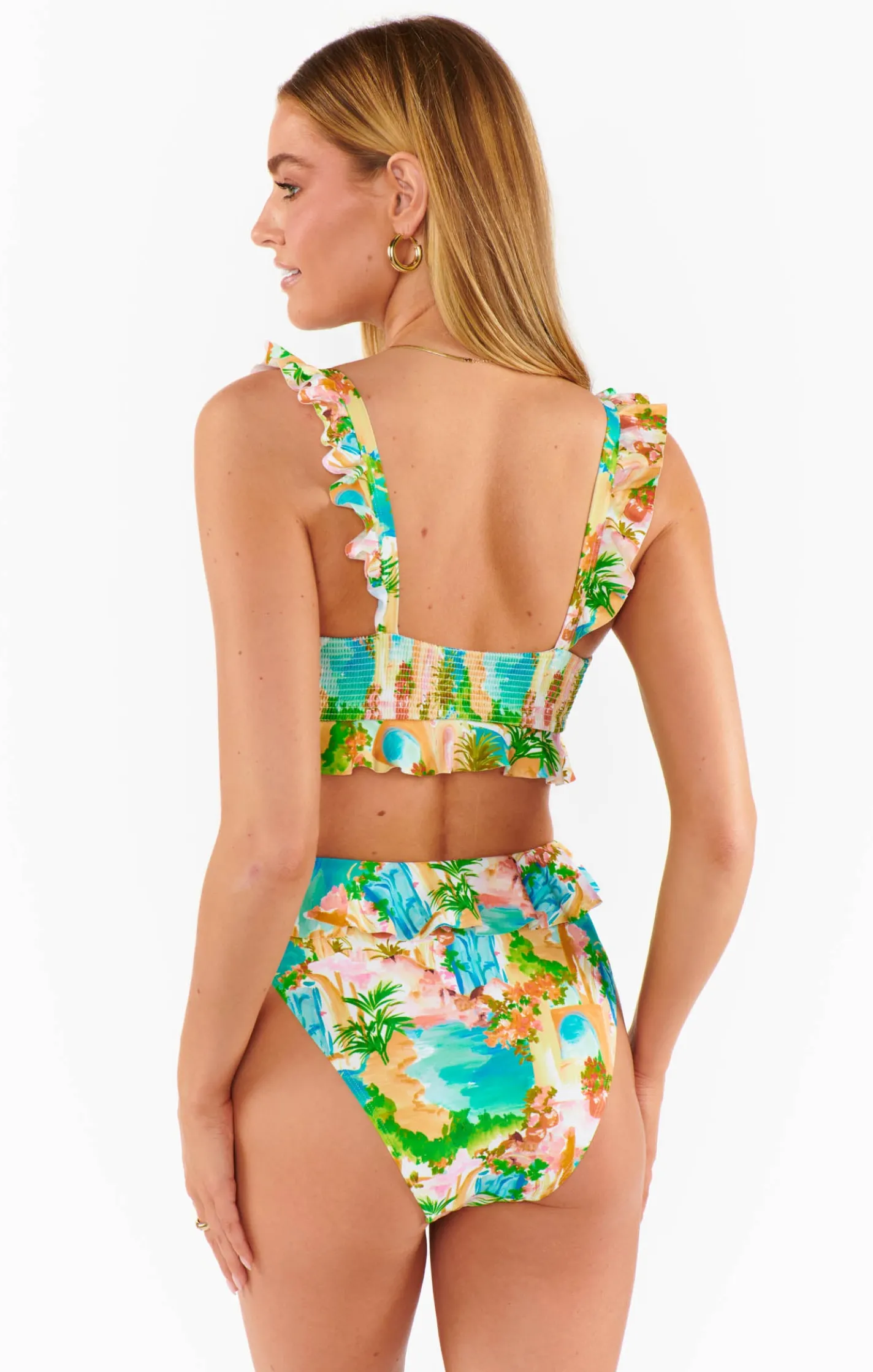 Show Me Your Mumu Seaside Ruffle Top