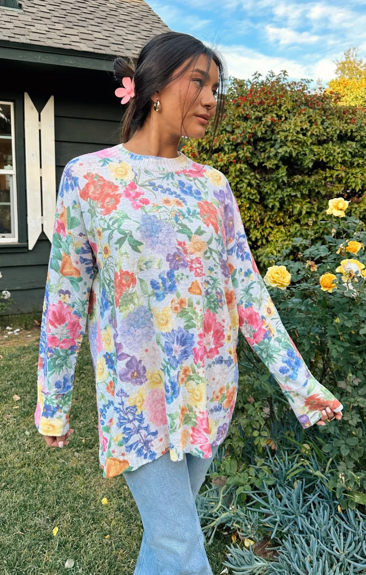 Show Me Your Mumu Sue Cuffed Tunic Sweater